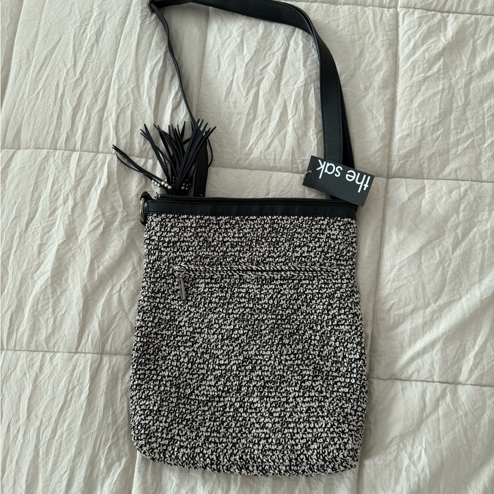 The Sak Black and White Lucia Crossbody